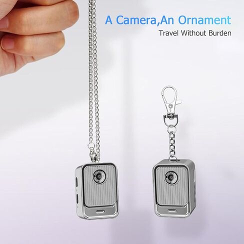 Ormos Mini Pocket Camera - 720p HD Wearable Keychain Video Camera with 0.96" LCD Screen, Portable Small Camcorder with Built-in Filters for Kids & Travel, Includes Rechargeable Battery in Kuwait