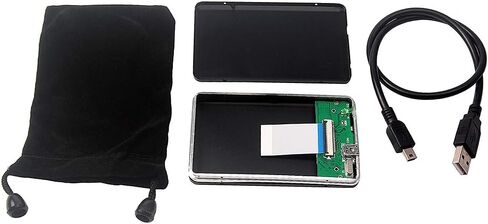 حافظة محرك أقراص صلبة خارجي من الألومنيوم USB 2.0 إلى 1.8 بوصة صغيرة لمحركات الأقراص سعة 100 جيجابايت، حافظة محرك أقراص ثابتة محمولة لـ 40Pin ZIF SSD، التوصيل والتشغيل in Kuwait
