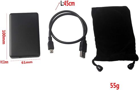 حافظة محرك أقراص صلبة خارجي من الألومنيوم USB 2.0 إلى 1.8 بوصة صغيرة لمحركات الأقراص سعة 100 جيجابايت، حافظة محرك أقراص ثابتة محمولة لـ 40Pin ZIF SSD، التوصيل والتشغيل in Kuwait