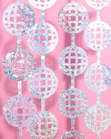 xo، ستارة Fetti Disco Ball Foil Foil - ديكورات حفلات العزوبية الأخيرة ديسكو - مجموعة من 2 | خلفية رائعة، كشك صور عيد الميلاد في السبعينيات، وحفلات الزفاف، وعشية رأس السنة الجديدة in Kuwait