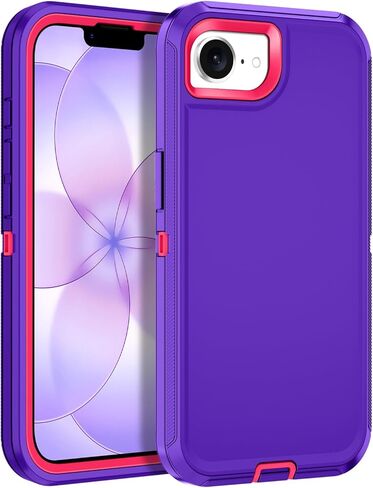 for iPhone 17e Case,iPhone 16e Case Heavy Duty Shockproof Dropproof 3-Layer Full Body Protection [Without Screen Protector] Tough Cover for Apple iPhone 17e/16e 6.1",Black in Saudi Arabia