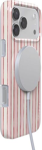 Casely iPhone 17 Pro Max Case | Pretty in Pastel | Blush Stripes | Compatible with MagSafe | Classic Ultra Slim Design in Saudi Arabia
