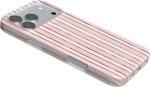 Casely iPhone 17 Pro Max Case | Pretty in Pastel | Blush Stripes | Compatible with MagSafe | Classic Ultra Slim Design in Saudi Arabia