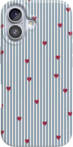 Casely iPhone 17 Pro Max Case | Pretty in Pastel | Blush Stripes | Compatible with MagSafe | Classic Ultra Slim Design in Saudi Arabia