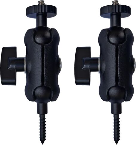 Adjustable Trail Camera Tree Mount: Game Camera Outdoor Mounting Bracket Holder with Double 360° Swivel Tilt Ball Joints in Kuwait