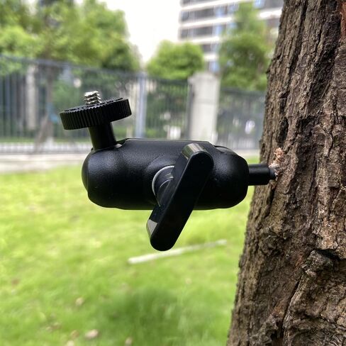 Adjustable Trail Camera Tree Mount: Game Camera Outdoor Mounting Bracket Holder with Double 360° Swivel Tilt Ball Joints in Kuwait
