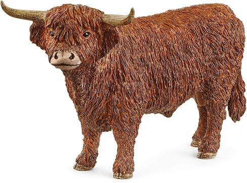 Schleich Farm World Braunvieh Cow Animal Figurine - Highly Detailed and Durable Farm Animal Toy, Fun and Educational Play for Boys and Girls, Gift for Kids Ages 3+ in Saudi Arabia