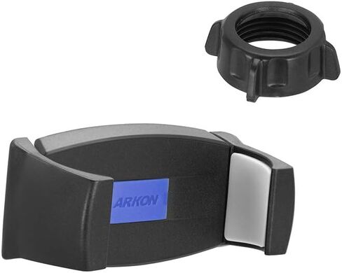 حامل الهاتف العالمي ARKON Mounts Mobile Grip 5 | يناسب بشكل آمن الهواتف الذكية التي يصل عرضها إلى 3.9 بوصة | حامل زنبركي قابل للتعديل | وصلة طرفية كروية 17 ملم | متوافق مع هواتف iPhone وSamsung والمزيد in Kuwait
