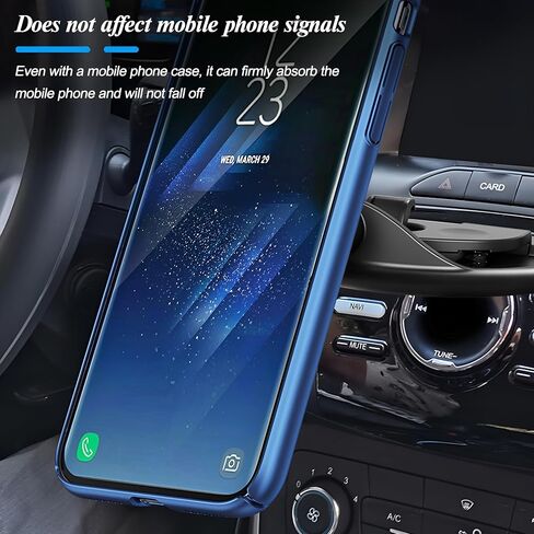 Car Cell Phone Holder, 360 Degree Rotatable Vehicle CD Slot Cellphone Mount with One Hand Operation, Adjustable Automotive Smartphones Cradle Accessories, Universal Fit (Clip/Gray) in Saudi Arabia