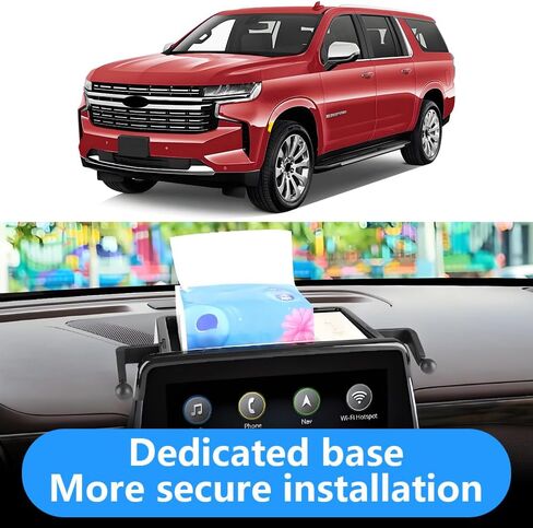 Car Phone Holder Center Console Organizer Tray for 2021-2024 Chevrolet Chevy Suburban Tahoe and 2021-2024 GMC Yukon [only for 10.2 inch Screen]Auto Accessories Best Cell Phones Mount CellPhone Stand in Kuwait