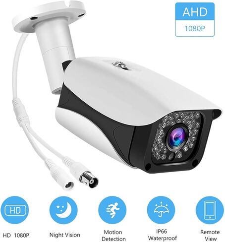 كاميرا 2MP 1080P كاملة الوضوح خارجية/داخلية تعمل بالأشعة تحت الحمراء للرؤية الليلية مقاومة لتسرب الماء كاميرا CCTV للمراقبة in Kuwait