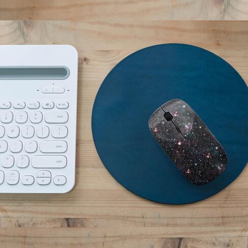 ماوس USB لاسلكي بسرعة 2.4 جيجا هرتز، نمط طباعة المجرة الفضائية الليلية، فأرة كمبيوتر نحيفة مريحة للأطفال in Kuwait