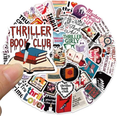 ملصقات كتب مثيرة رائعة لسجل القصاصات، 50 قطعة من ملصقات الكتب المضحكة والمخيفة المقاومة للماء لزجاجة المياه، والكمبيوتر المحمول، والمجلة، وملصقات كتب الحب المثيرة اللطيفة لنادي الكتب، ومستلزمات الحفلات in Kuwait