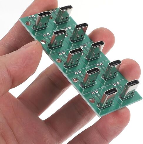 ARTIBETTER USB C أنثى موصل المجلس عمودي 6 دبوس محول PCB محول المجلس مع وحدة اختبار لنقل البيانات بكفاءة وتكامل الإلكترونيات الموفرة للمساحة in Kuwait