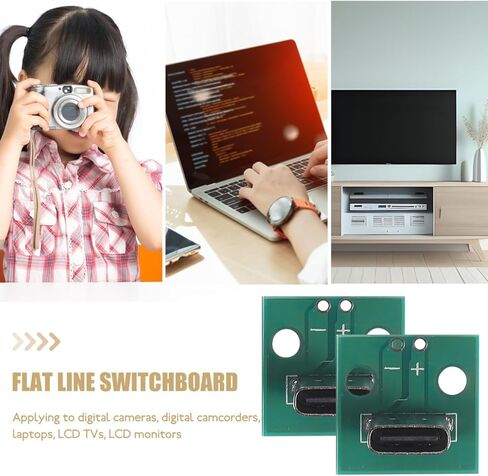 ARTIBETTER USB C أنثى موصل المجلس عمودي 6 دبوس محول PCB محول المجلس مع وحدة اختبار لنقل البيانات بكفاءة وتكامل الإلكترونيات الموفرة للمساحة in Kuwait