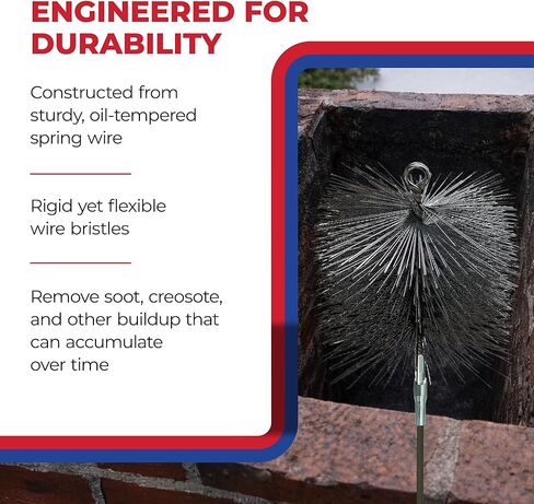 Rutland Products 16506 6-Inch Square Chimney Cleaning Brush in Saudi Arabia
