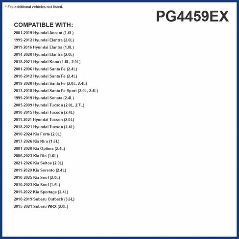 حارس مميز مرشح زيت الحياة تصل إلى 10 آلاف ميل PG4459EX | يناسب 2010-2024 Kia Forte ، 2010-2025 Soul ، 2021-2025 Seltos ، 2017-2025 Niro ، 2018-2025 Hyundai Grand i10 in Kuwait