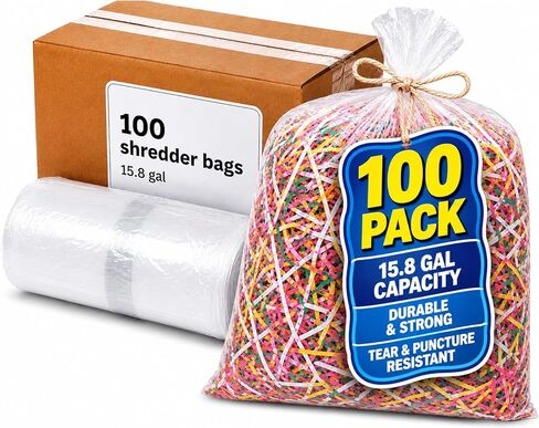 1InTheOffice Shredder Bags 15.8 Gallon, Paper Shredder Waste Bags 15.8 Gal., 50/Box in Saudi Arabia