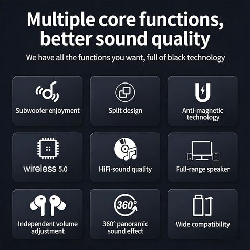 EBTOOLS 2 in 1 Computer Speakers for Desktop, USB Powered PC Speakers with 3.5mm Audio Jack, 2x3W Stereo Sound, Compact Design forPC Laptop Desktop Display in Kuwait