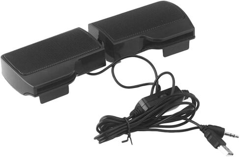 VALICLUD USB مشبك مكبر صوت للكمبيوتر المحمول لسطح المكتب، صندوق صوت موسيقى سلكي مع 3. مصدر طاقة، شريط صوت مدمج لشاشة المكتب المنزلية in Kuwait