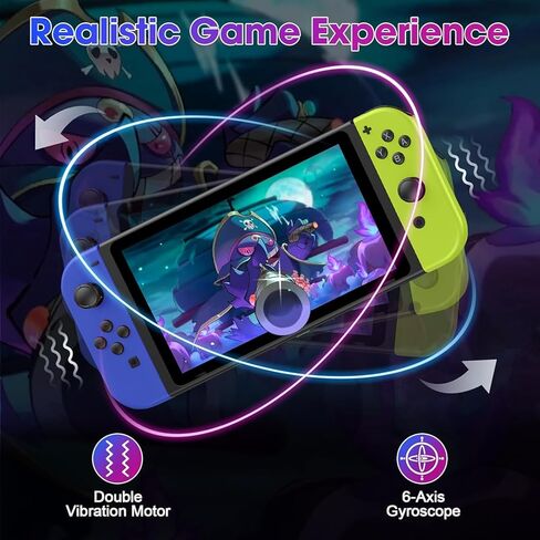 Betensh Replacement for Nintendo Switch Controller, Wireless Switch Controllers Compatible with Switch/Lite/OLED, Controllers for Switch Support Wake-up/Dual Vibration in Kuwait