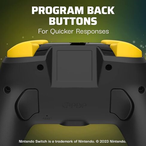 PDP REMATCH Enhanced Wireless Nintendo Switch Pro Controller - Rechargeable Battery Powered, Mario Super Star Glow in the Dark (Renewed) in Kuwait