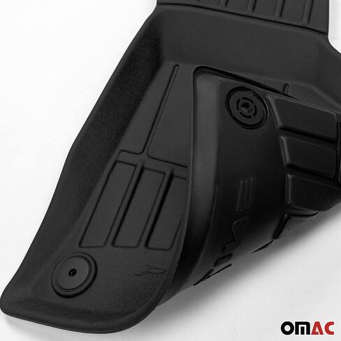 Omac Premium Floor Haps for Lexus هي Sedan 2014-2024 Car Mats All Weather 3D Fit Fit Rubber Mat Hate Roofbless TPE Liners Laser Laser Non-Slip (Black) in Saudi Arabia