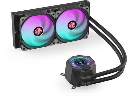 RAIJINTEK Cyclops 240 White AIO Liquid CPU Cooler, 1.4" LCD Display, High-Performance Liquid Metal Thermal Paste 52W/mK, ARGB, Intel & AMD Compatible (0R10B00231) in Kuwait