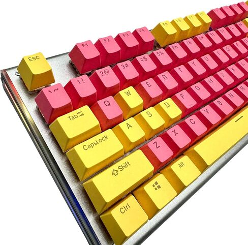108 Aesthetic PBT Keycaps，Closed-Mouth Character Light Transmission Effect，Ergonomic, 100%,75%,65%,60% Fit All, Cherry（Includes Key Puller, Cleaning Brush, and lint-Free Cloth） (Stellar Voyage) in Kuwait