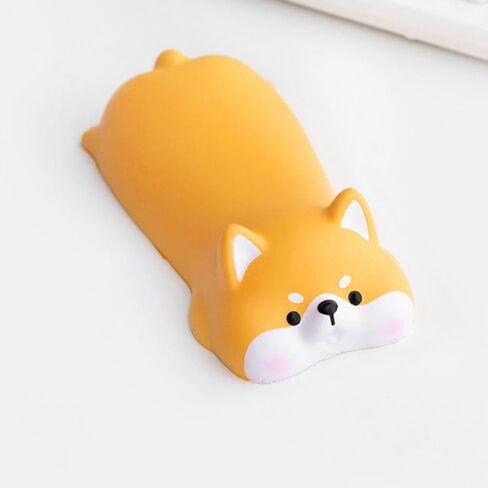 Cute Cartoon Office Desktop Pad Computing Wrist Rests for Mouse Pad Cat Dog Memory Foam Desktop Computer Laptop Arm Rest (Yellow Dog) in Saudi Arabia