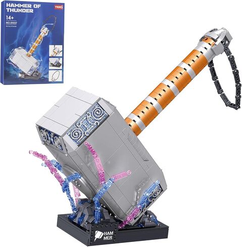 SZRUIZITEC 975PCS Thor Battle Hammer Building Blocks Toys,Creative Super Hero Building Set, Best Gift for 6+ Boys, Girls or Adults in Saudi Arabia