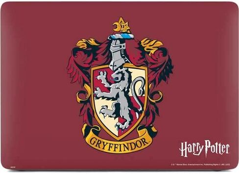 Skinit Decal Laptop Skin Compatible with MacBook Air 13in Retina (2018-2019) - Officially Licensed Warner Bros Gryffindor House Crest Design in Kuwait