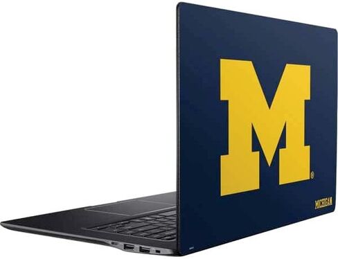 Skinit Decal Laptop Skin Compatible with Samsung Ativ Book 9 (15.6in 2014) - Officially Licensed College Michigan M Logo Design in Kuwait