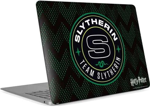 ملصق Skinit للكمبيوتر المحمول متوافق مع جهاز MacBook Air 13in Retina (2018-2019) - تصميم فريق Slytherin المرخص رسميًا من Warner Bros in Kuwait
