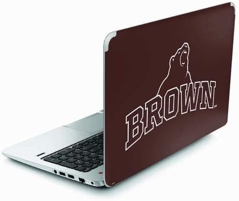 ملصق Skinit للكمبيوتر المحمول متوافق مع Envy TouchSmart 15.6in - تصميم مخطط تفصيلي لجامعة College Brown مرخص رسميًا in Kuwait