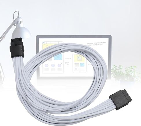 1.97ft 12VHPWR PCIe 5.0 16Pin كابل الطاقة، M إلى F PCIE كابل تمديد الطاقة، 16AWG ATX 3.0 تمديد الطاقة لـ 4000 3000 FE GPU in Kuwait