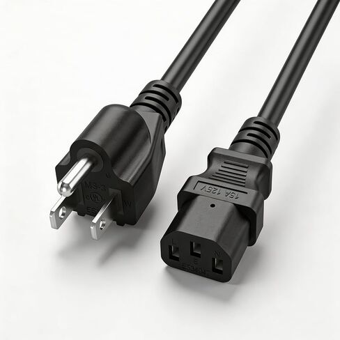 Food Party Replacement Power Cord 5ft / 1.5m for Electric Hot Pot Grill FPJ201 FPJ202 125V 15Amp 14AWG UL Certified 3 Prong Power Cable in Kuwait