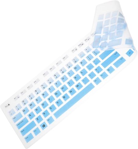 NUOBESTY 1pc Silicone Keyboard Protector for Wired Keyboard and Cover Gradient Silicone Skin Easy to Layout in Kuwait