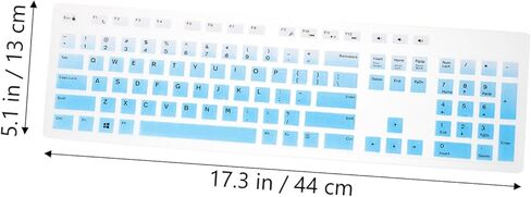 NUOBESTY 1pc Silicone Keyboard Protector for Wired Keyboard and Cover Gradient Silicone Skin Easy to Layout in Kuwait