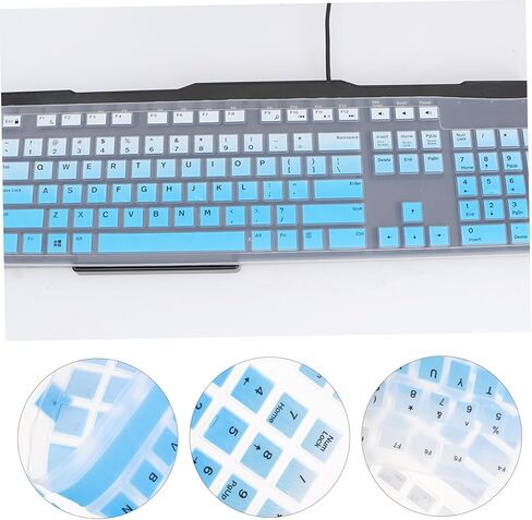 NUOBESTY 1pc Silicone Keyboard Protector for Wired Keyboard and Cover Gradient Silicone Skin Easy to Layout in Kuwait