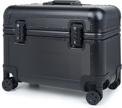 All Aluminum Rolling Camera Case, Pilot case, Camera roller bag, Carry on, Hard Shell Photography Equipment suitcase with 4 Wheels and Telescopic Handle (Black(only luggage)) in Saudi Arabia