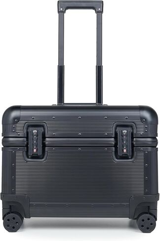 All Aluminum Rolling Camera Case, Pilot case, Camera roller bag, Carry on, Hard Shell Photography Equipment suitcase with 4 Wheels and Telescopic Handle (Black(only luggage)) in Saudi Arabia