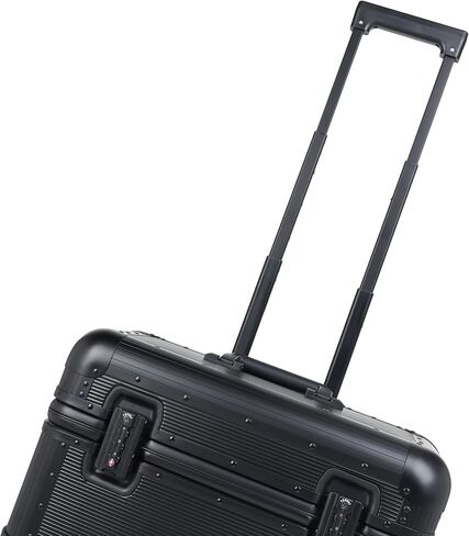 All Aluminum Rolling Camera Case, Pilot case, Camera roller bag, Carry on, Hard Shell Photography Equipment suitcase with 4 Wheels and Telescopic Handle (Black(only luggage)) in Saudi Arabia
