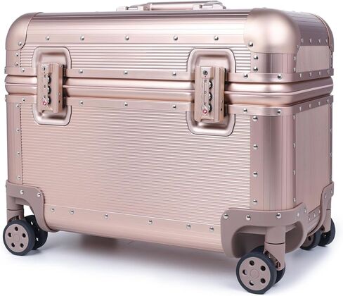 All Aluminum Rolling Camera Case, Pilot case, Camera roller bag, Carry on, Hard Shell Photography Equipment suitcase with 4 Wheels and Telescopic Handle (Black(only luggage)) in Saudi Arabia