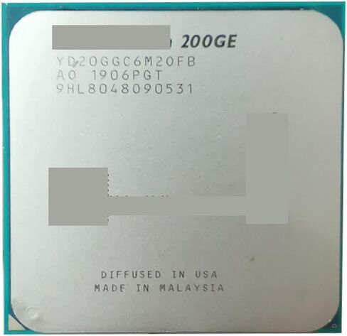 200GE X2 3.2 GHz Prosesor CPU Quad-Thread Dual-Core YD200GC6M2OFB Soket AM4 in Kuwait