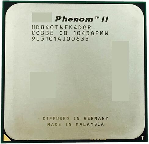 Ph II X4 840T 2.9 جيجا هرتز وحدة المعالجة المركزية رباعية النواة سطح المكتب X4-840T جيجا هرتز Soket AM3 in Kuwait