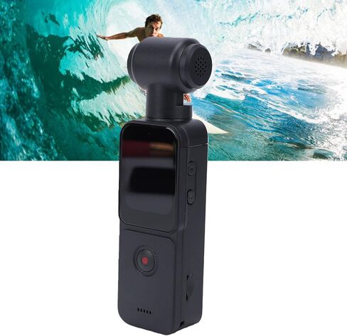 5K HD Handheld Vlogging Camera, Action Camcorder,Handheld Sports Camera, HD Vlogging WiFi with 270 Rotating Lens 1.69in Screen EIS Stabilization in Kuwait