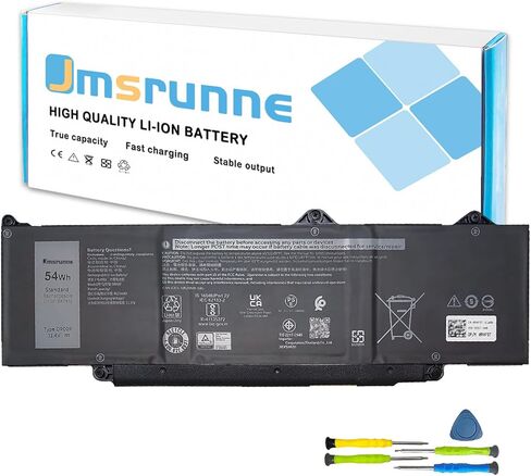 DR02P R73TC 54Wh استبدال بطارية Dell Precision 3480 3490 3580 3590 Series/Latitude 5540 5450 5550 5440 Series KDM9P 2X1V9 803W6 GTG7N GRWKG 11.4V in Kuwait