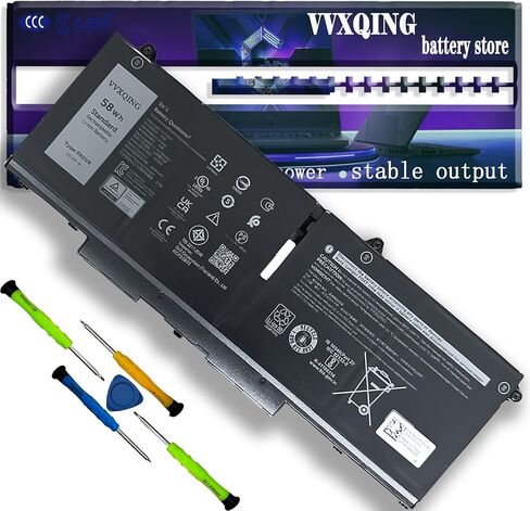 FK0VR 58Wh استبدال بطارية Dell Latitude 7430 7330 5330 2 في 1 SeriesLatitude 5330 2 في 1/7330 2 في 1/7430 2 في 1 P133G P134G P135G P136G P110F P138G P139G FKOVR 8H6WD 51R71 15.2 فولت in Kuwait
