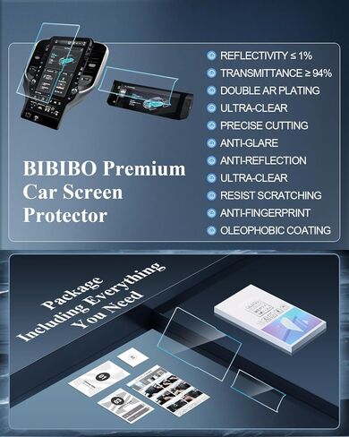 BIBIBO 3 قطع مضادة للوهج لـ 2025 2026 RAM 1500 2500 3500 واقي شاشة 2025 2026 RAM 1500 Uconnect 14.4 بوصة تعمل باللمس + 10.25 بوصة شاشة Passager مضادة للوهج تقلل بصمات الأصابع HD Clear in Kuwait